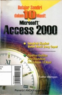 Image of Belajar Sendiri : Microsoft Access 2000 dalam 10 Menit