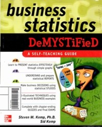 Business Statistics DeMYSTiFieD : a sELF - Teaching Guide