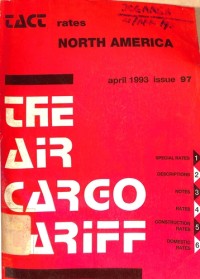 Image of The Air Cargo Tariff : Rates North America